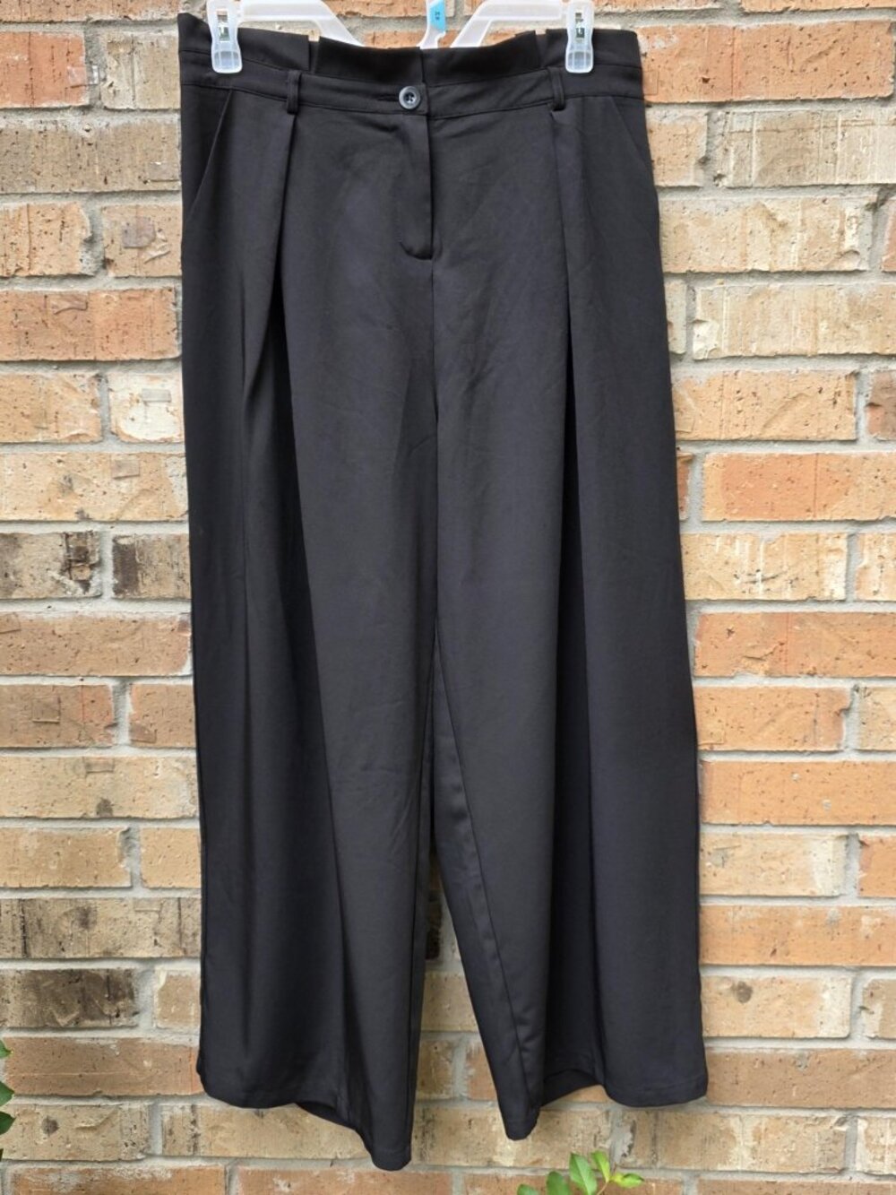 Jasambac Women Wide Leg Pants Casual Breathable High Waist Palazzo Pants Size XL